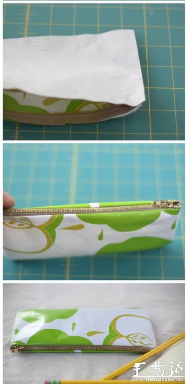 Tutorial on making beautiful pencil cases with handmade fabrics