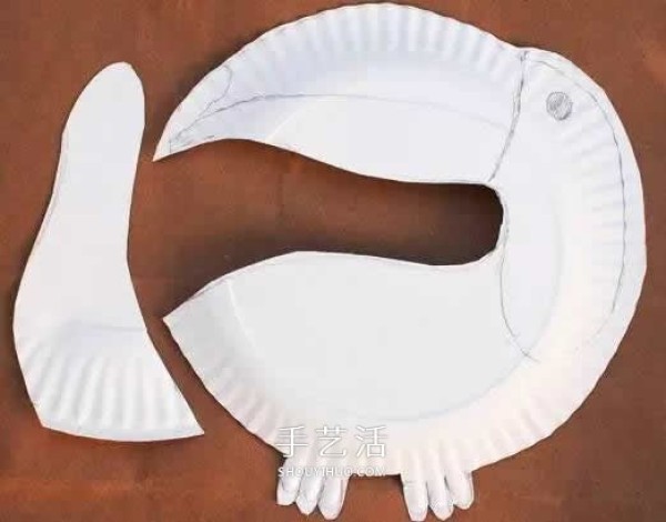 How to make a parrot Purdy on a dinner plate, a simple way to make a parrot on a dinner plate