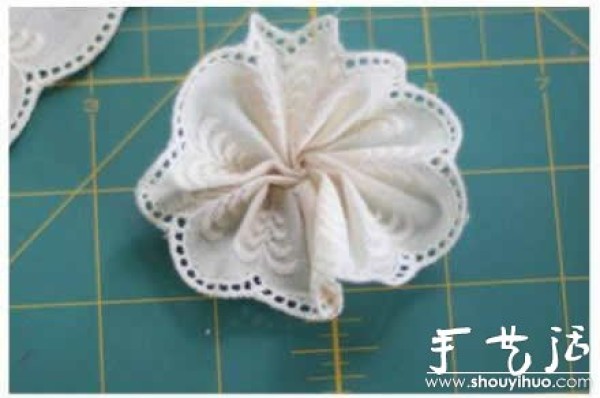 Little fresh lace head flower DIY tutorial