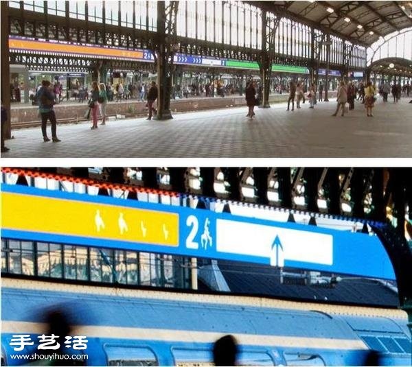 Subway LED display design tells you which car has a seat