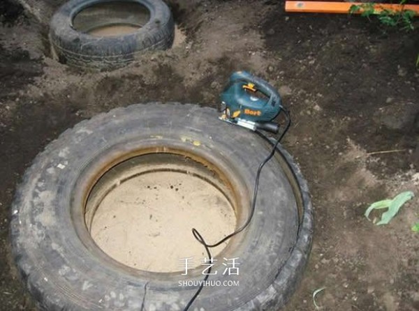 Use DIY ponds from tire waste to make ponds from waste tires