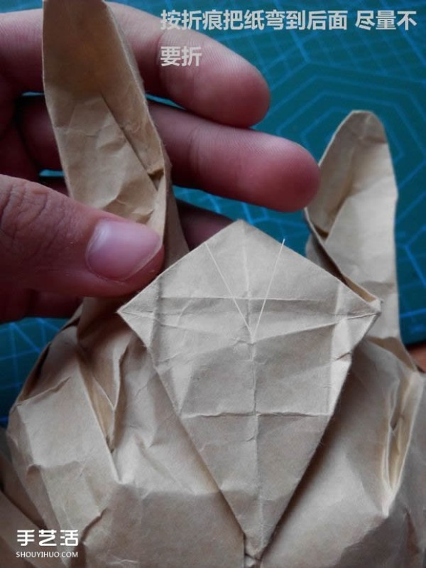 Origami Rabbit Head Detailed Steps Picture How to Fold a Complex 3D Rabbit Head