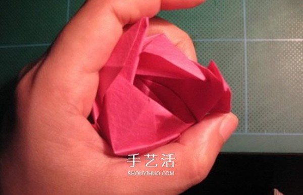 GG Rose Folding Illustration Beautiful and Detailed Rose Origami