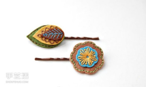 Picture appreciation of handmade non-woven trinkets in warm and fresh style