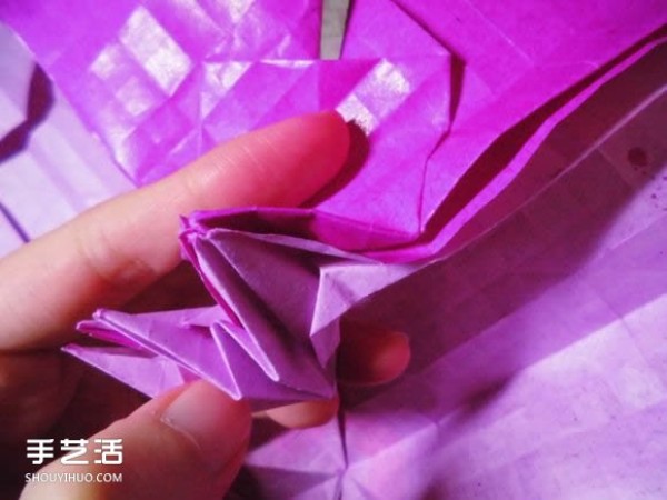 Die Lianhua Love Origami Illustration of Creative Love Origami Step by Step