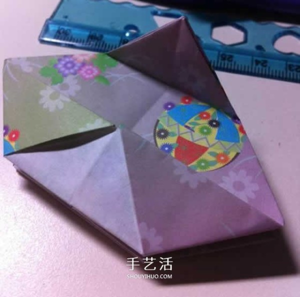 Mini rose flower origami tutorial with beautiful diamond rose folding illustrations