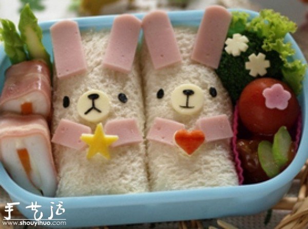 Cute White Rabbit Bento DIY Tutorial