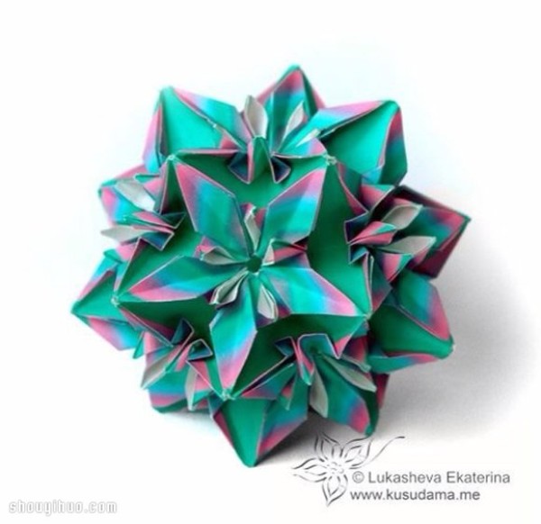 Appreciation of the beautiful handmade origami flower balls (1)