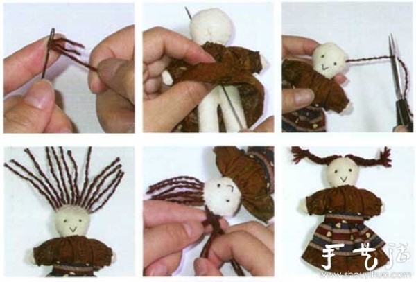 Japanese ethnic style rag doll hand-making tutorial