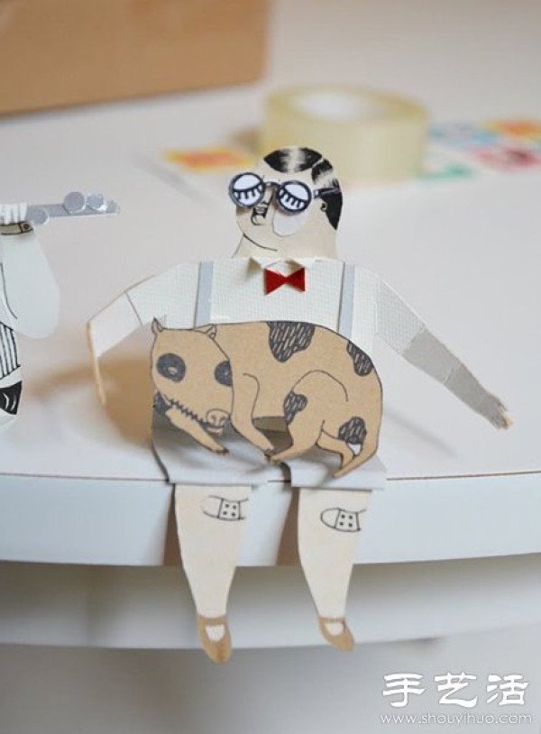 Interesting Paper Sculpture - A humorous and blessed little paper man