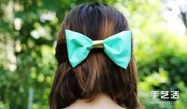 How to make bowknot hairpins with DIY bow tie hairpins and illustrations