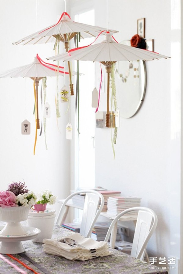 A beautiful home decoration umbrella DIY, this inspiration you will definitely like