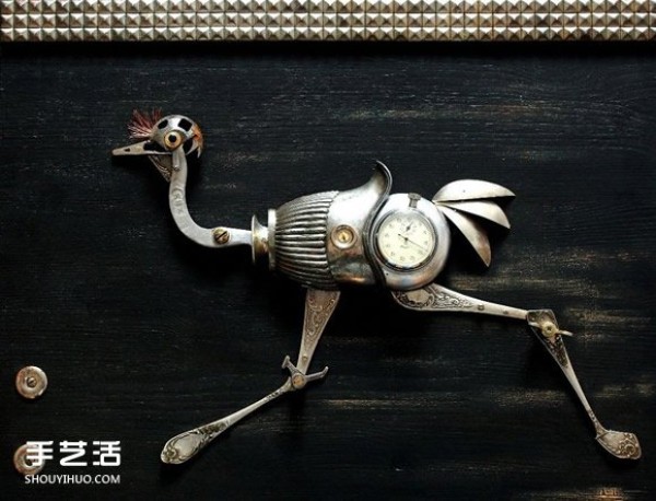 Tin trash can be turned into steampunk animals and cool gadgets can be turned into treasure