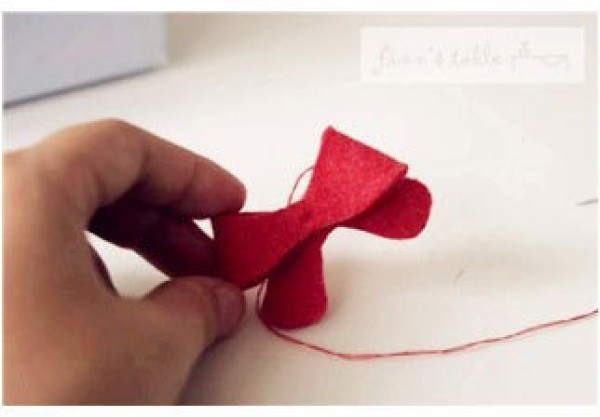 Non-woven bow hair ornaments and headdress handmade DIY illustrated tutorial