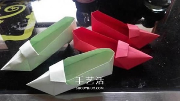 How to fold simple high heels, how to make origami high heels