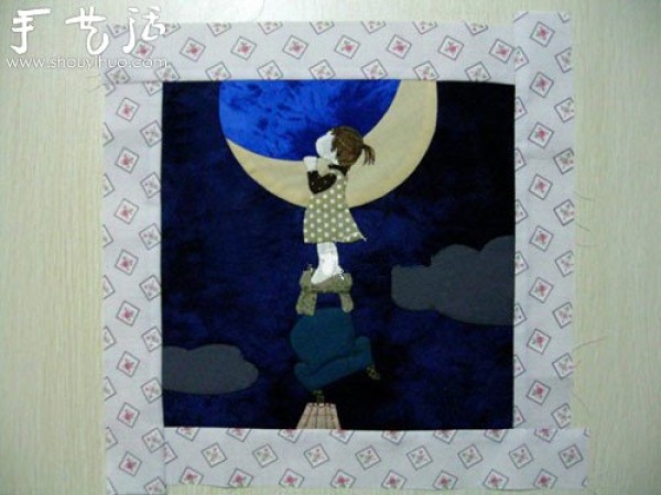 DIY fabric picture frame, patchwork picture frame, handmade