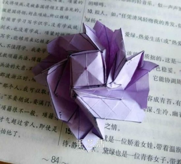 How to fold Beryl Rose and how to make origami Beryl Rose