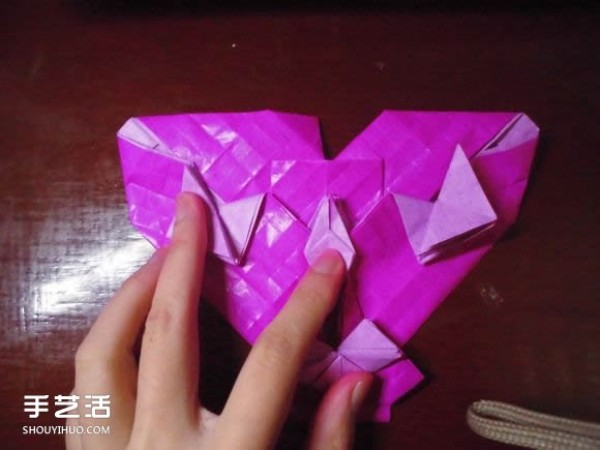 Die Lianhua Love Origami Illustration of Creative Love Origami Step by Step