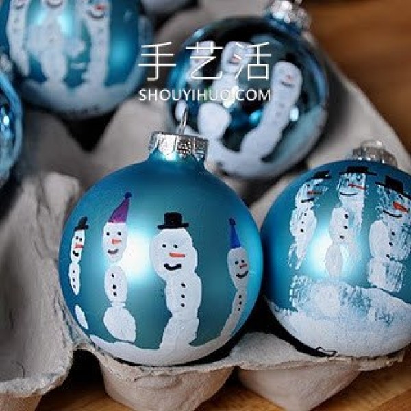 A collection of simple and cute handmade snowman pictures