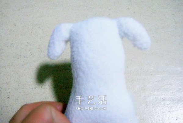 Non-woven fabric puppy doll making simple cloth art dog DIY illustration