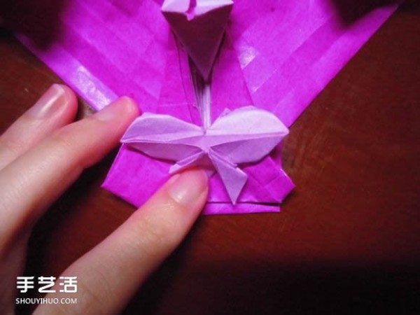 Die Lianhua Love Origami Illustration of Creative Love Origami Step by Step