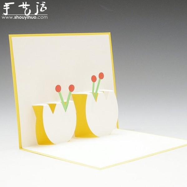 Appreciation of exquisite three-dimensional greeting card works