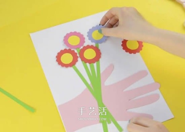 Mothers Day handmade creative greeting cards for kindergarten