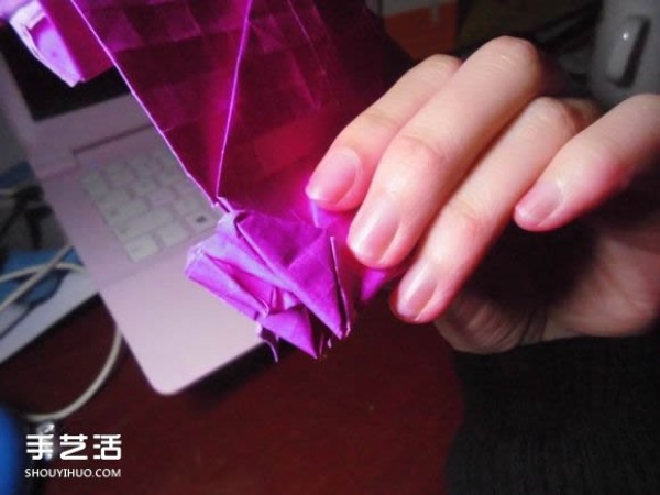 Die Lianhua Love Origami Illustration of Creative Love Origami Step by Step