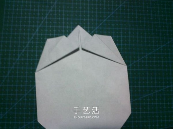 Fold a national treasure and come out! Illustration of the origami method of the cute giant panda