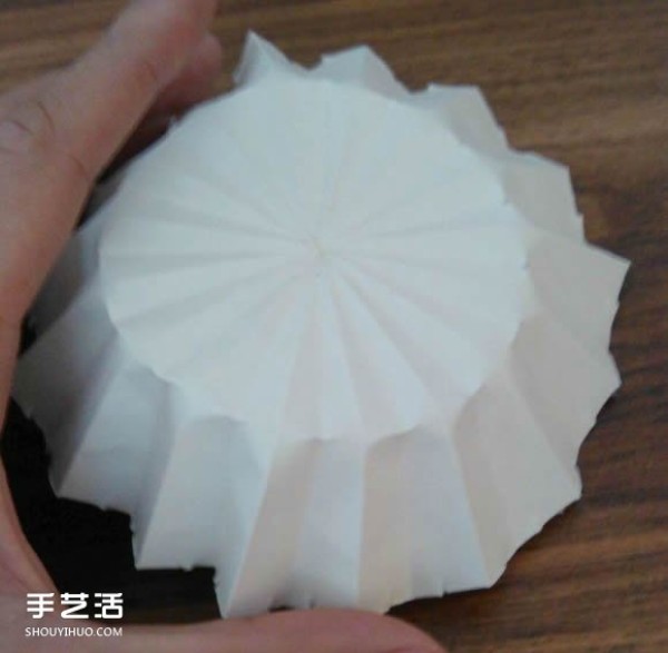 DIY oil-paper umbrella making tutorial, folding illustration of mini oil-paper umbrella