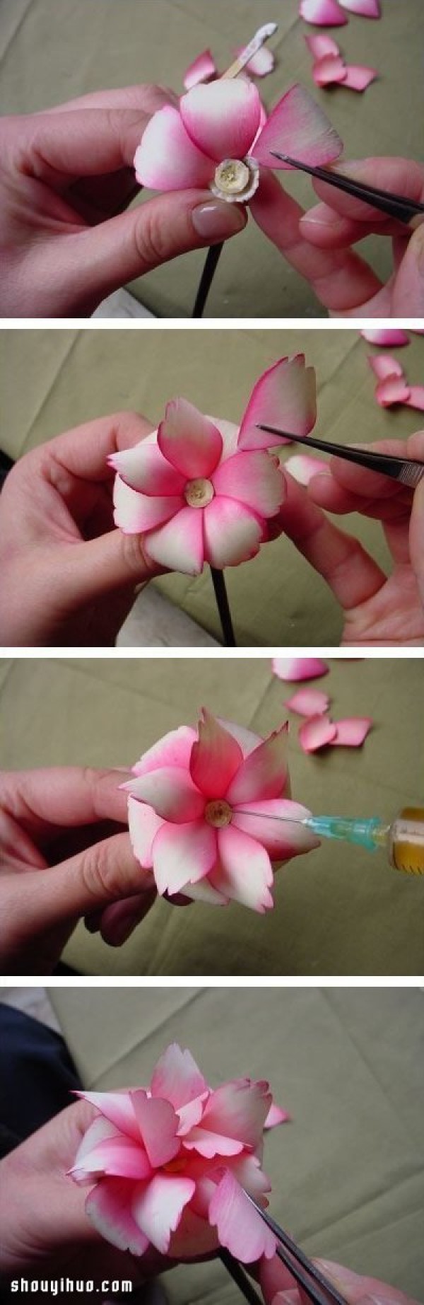 Waste shavings and sawdust are turned into treasures, DIY beautiful flower handicrafts