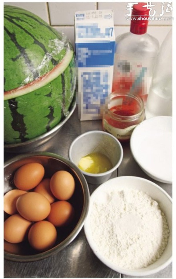 DIY real watermelon cake, super on-point watermelon cake recipe