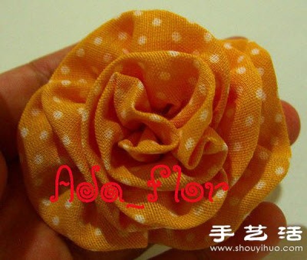 Fabric Rose Decoration Handmade Illustrated Tutorial