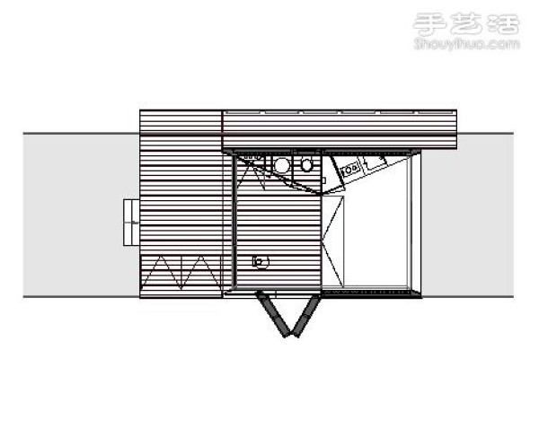 Decoration design of holiday cabin in Holland Lake District