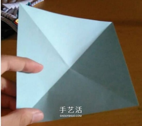 How to fold beautiful paper flowers, origami eight-pointed star flower with illustrations