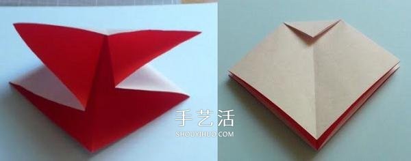 Handmade origami bow step by step chart and simple bow folding method