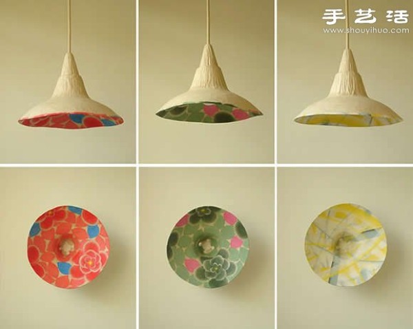 Beautiful and easy-to-replace chandelier lampshades made from paper DIY