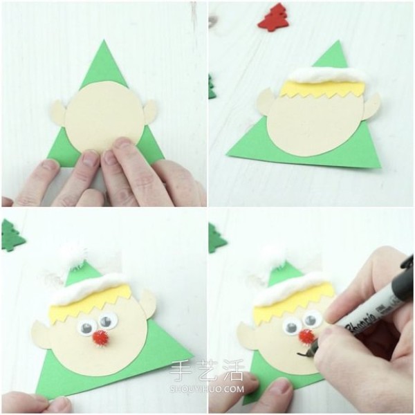 Tutorial on how to make simple handmade Christmas puppets in kindergarten