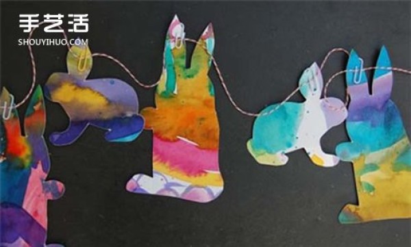 Easter/Mid-Autumn Festival Decoration: Making Rabbit Ornaments in Kindergarten Classroom