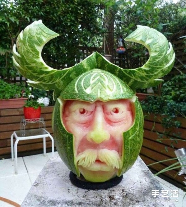 Creative watermelon carving pictures, melon carving and fruit carving works to appreciate