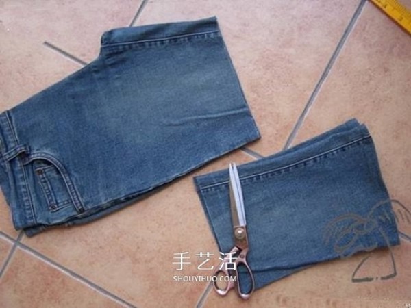 How to modify childrens jeans when babys pants are too short