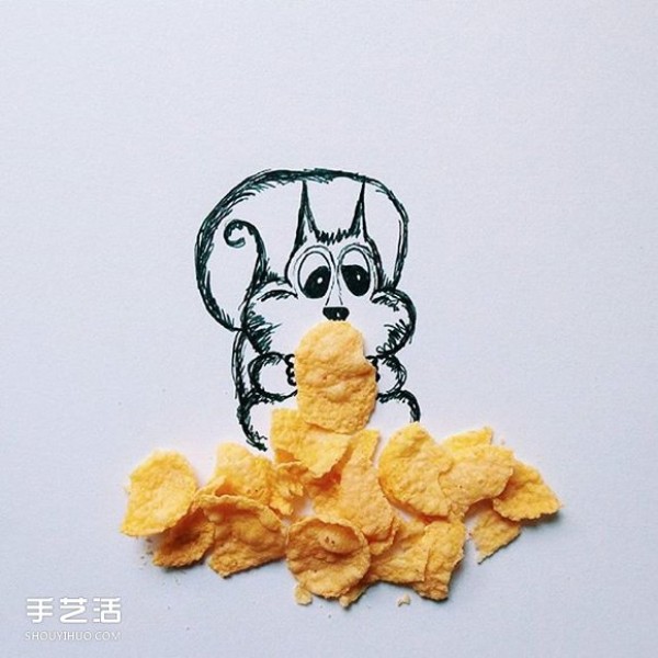 My childhood favorite snacks creative DIY, surprising and funny illustrations