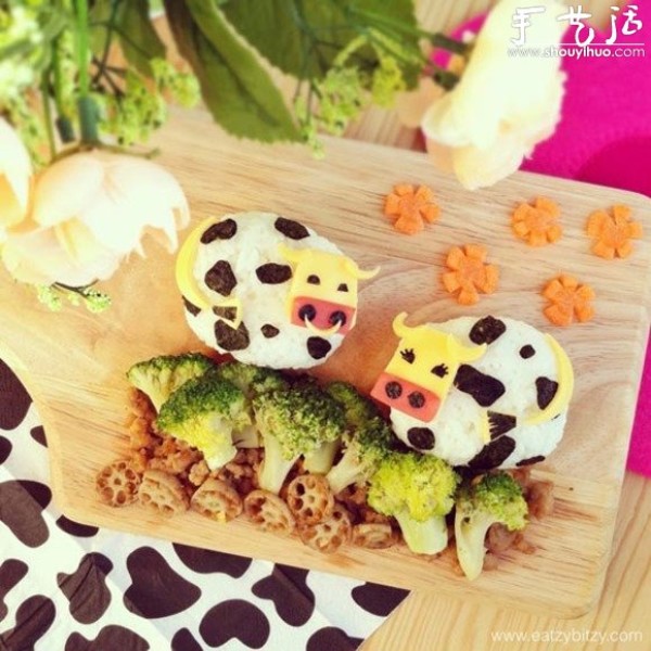 Cartoon pattern food, can you bear to eat it? 