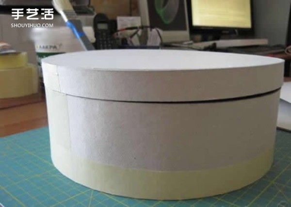 How to make a round cloth box tutorial round fabric storage box DIY diagram