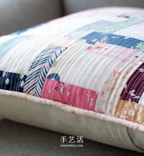 How to make homemade patchwork cushions with illustrations of making small fresh cushions