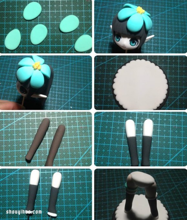 Female Archers Ultra-Light Clay DIY Handmade Illustrated Tutorial