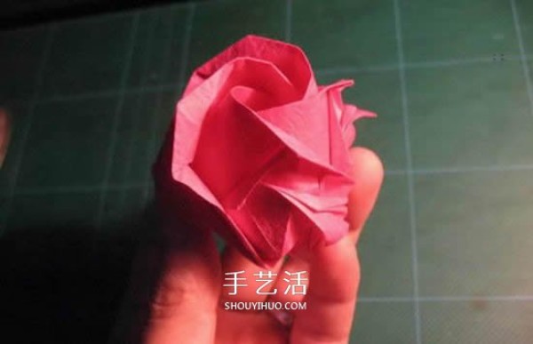 GG Rose Folding Illustration Beautiful and Detailed Rose Origami