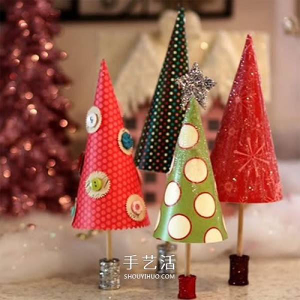 10 Beautiful Handmade Christmas Tree Pictures Made of Paper