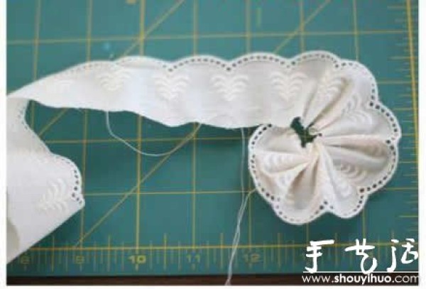 Little fresh lace head flower DIY tutorial