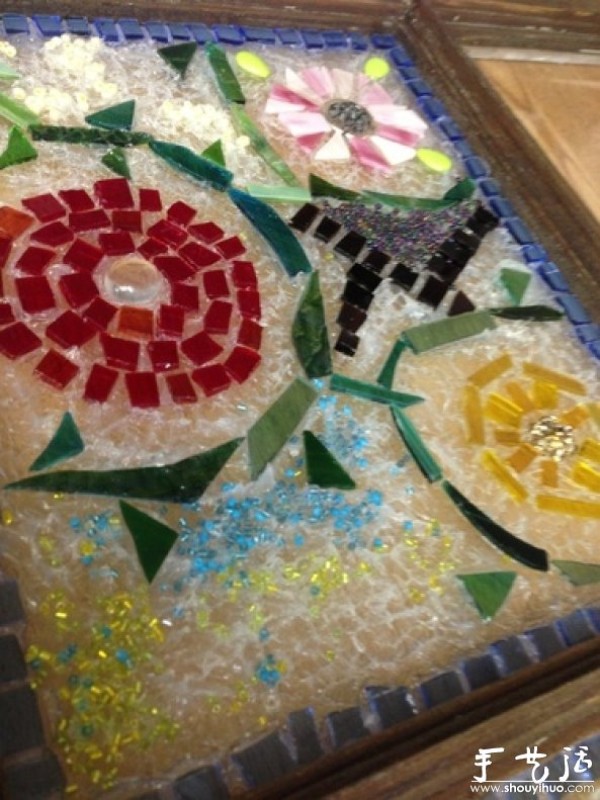 DIY method for mosaic glass windows